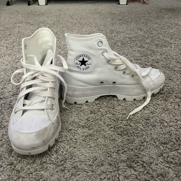 🤍High top white converses🤍 - Picture 2 of 5